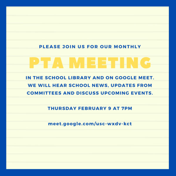 February PTA Meeting